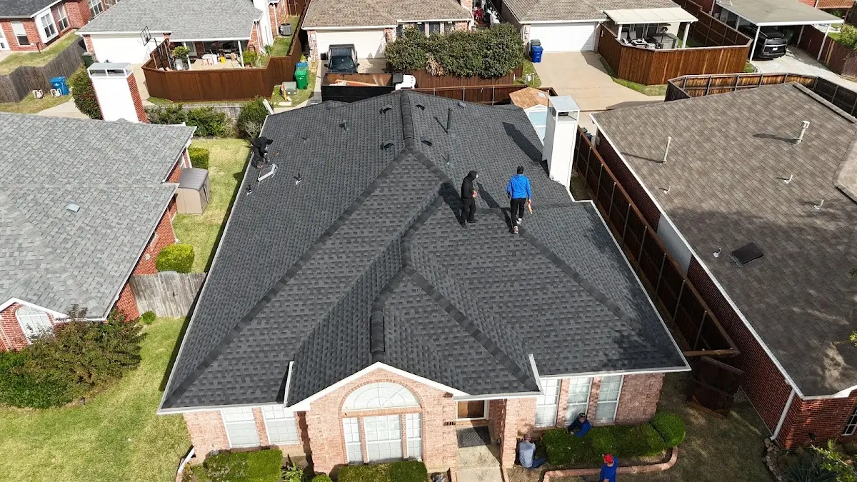 Commercial Roofing work in progress on a Baton Rouge property